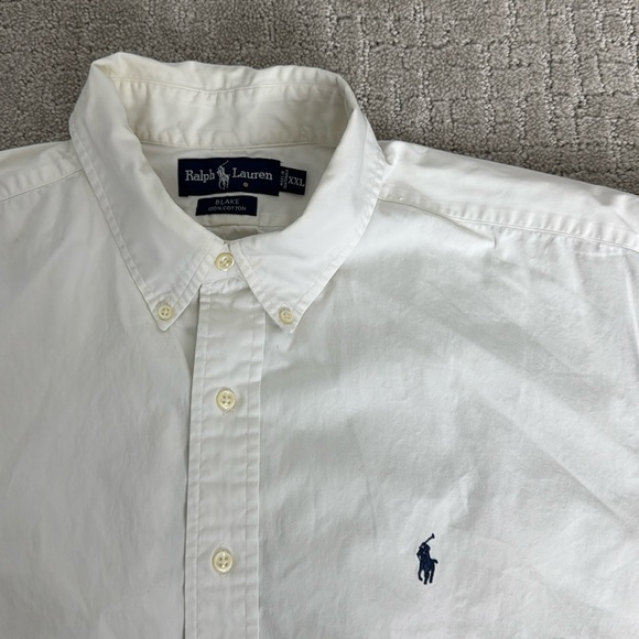 Ralph Lauren oversized “Blake” white button up down collared long sleeve shirt - Picture 3 of 7
